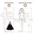 QUEBAN Bride Doll Wedding Dress with Veil Handmade Evening Party Fashion Clothes Wears Gown Exclusive Dress Outfit for 11.5 Inch Girl Dolls,Gift for Kids 3 to 8 Years Old - Black 1